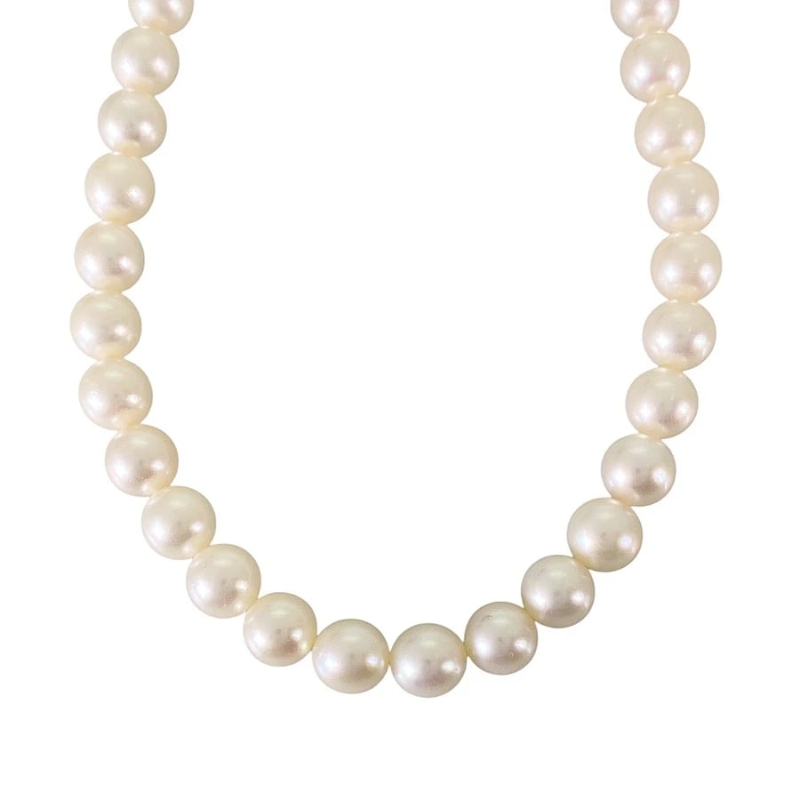 MIKIMOTO M CHARM YELLOW GOLD PEARL NECKLACE (1 of 10)