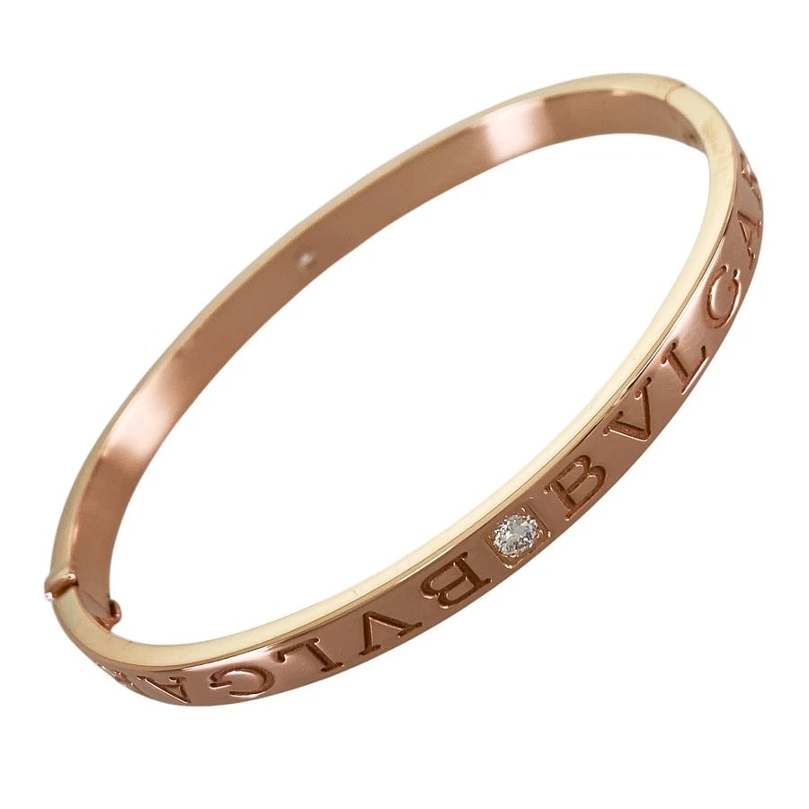 BVLGARI BANGLE M ROSE GOLD DIAMOND BANGLE (1 of 4)