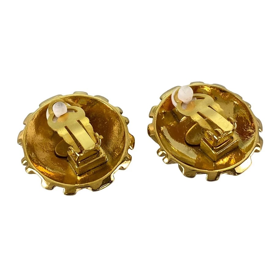 CHANEL GOLD PLATED EARRING - 2