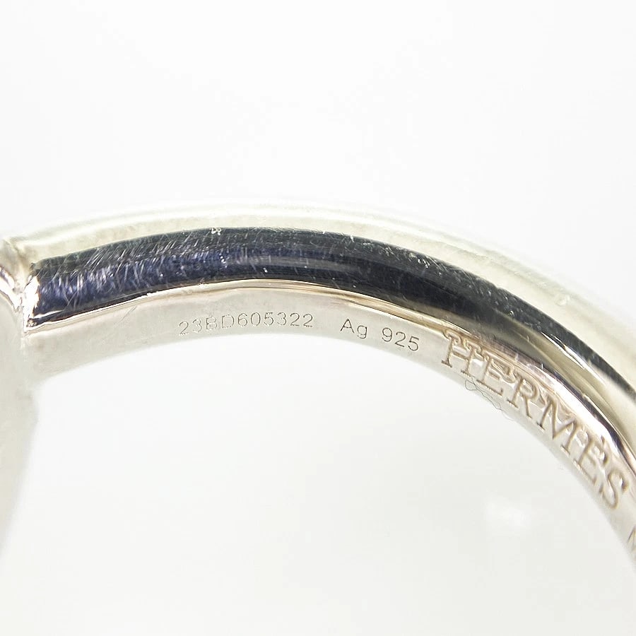 HERMES CROISETTE SILVER RING - 4