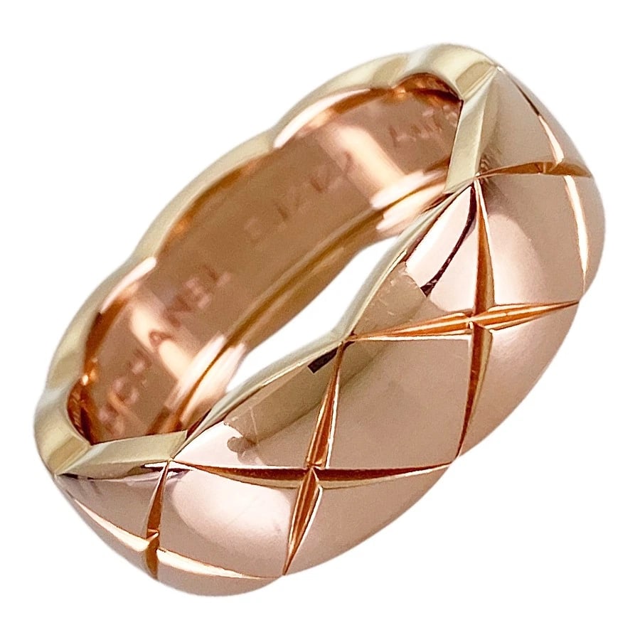 CHANEL COCO CRUSH MEDIUM ROSE GOLD RING: CHANEL Coco Crush medium Rose gold Ring Brand: CHANEL Type/Style: Ring Material: 18K Pink Gold, Color: Rose Gold Size: 7US Accessories: None Accessories Notice: When purchasing pre-owned