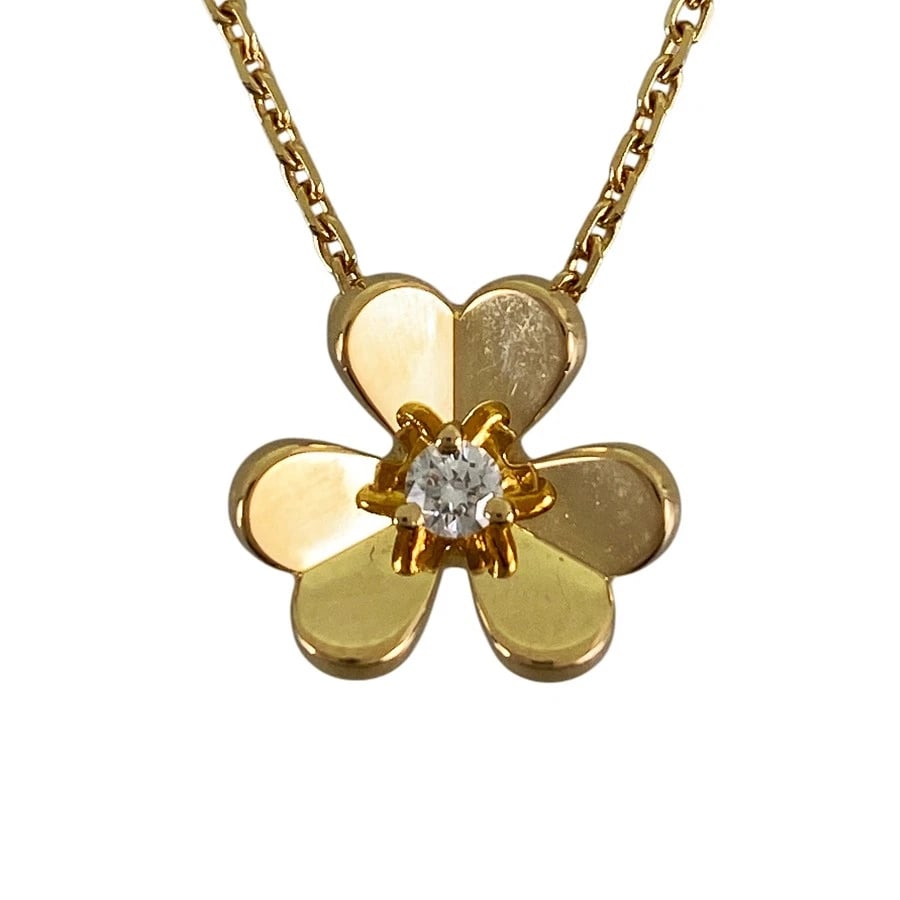 VAN CLEEF & ARPELS FRIVOLE PENDANT MINI MODEL YELLOW GOLD DIAMOND: Van Cleef & Arpels Frivole Pendant Mini Model Yellow gold Diamond Brand: Van Cleef & Arpels Type/Style: Necklace Material: 18K Yellow Gold, Main Stone/Creation Natural Color: Gold Size: Top size:1