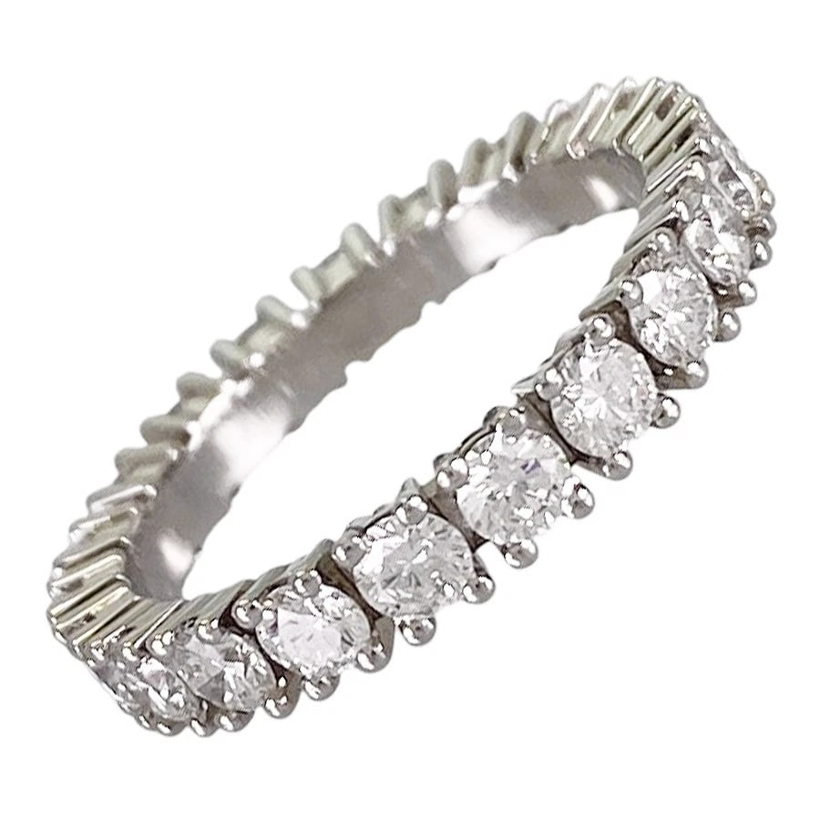 CARTIER ETINCELL FULL ETERNITY PLATINUM DIAMOND RING (1 of 7)