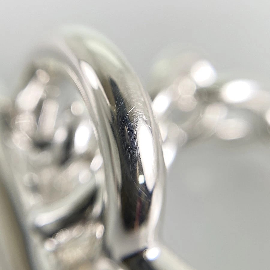 HERMES CROISETTE SILVER RING - 7