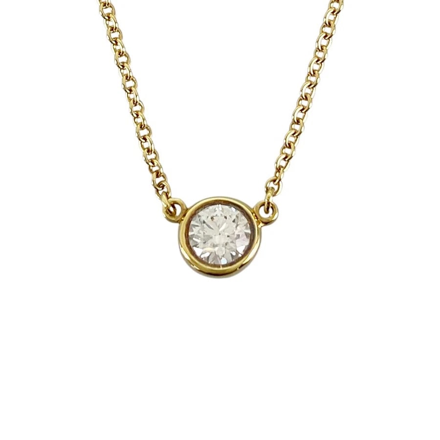 TIFFANY&CO. BY THE YARD YELLOW GOLD DIAMOND NECKLACE: TIFFANY&Co. By The Yard Yellow gold Diamond Necklace Brand: TIFFANY&Co. Type/Style: Necklace Material: 18K Yellow Gold, Main Stone/Creation Natural Color: Gold Size: Top size:5.3mm Necklace full l