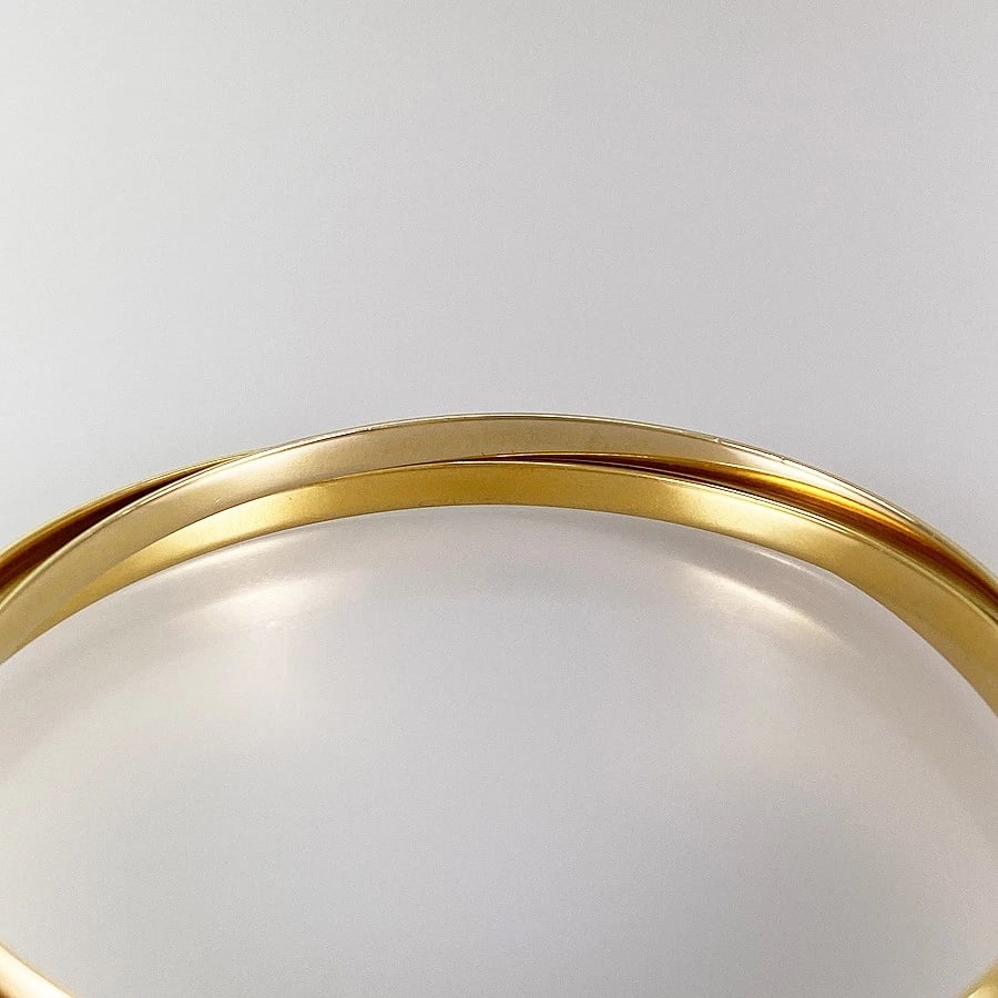 CARTIER TRINITY YELLOW GOLD BANGLE - 4