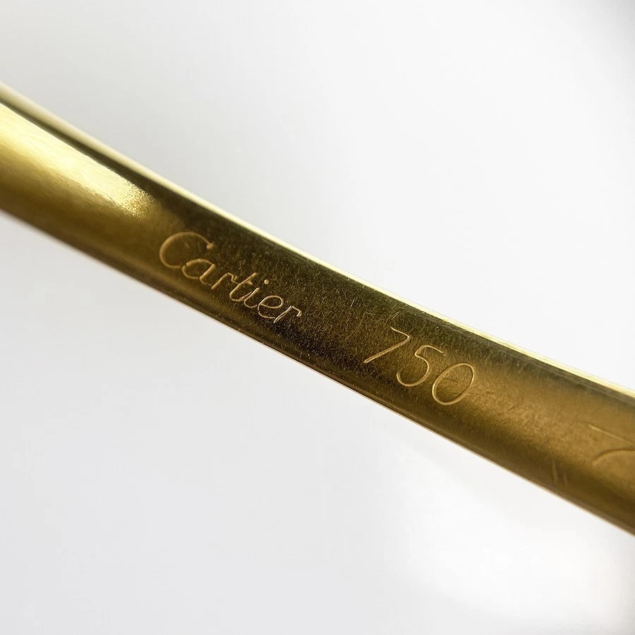 CARTIER TRINITY YELLOW GOLD BANGLE - 6