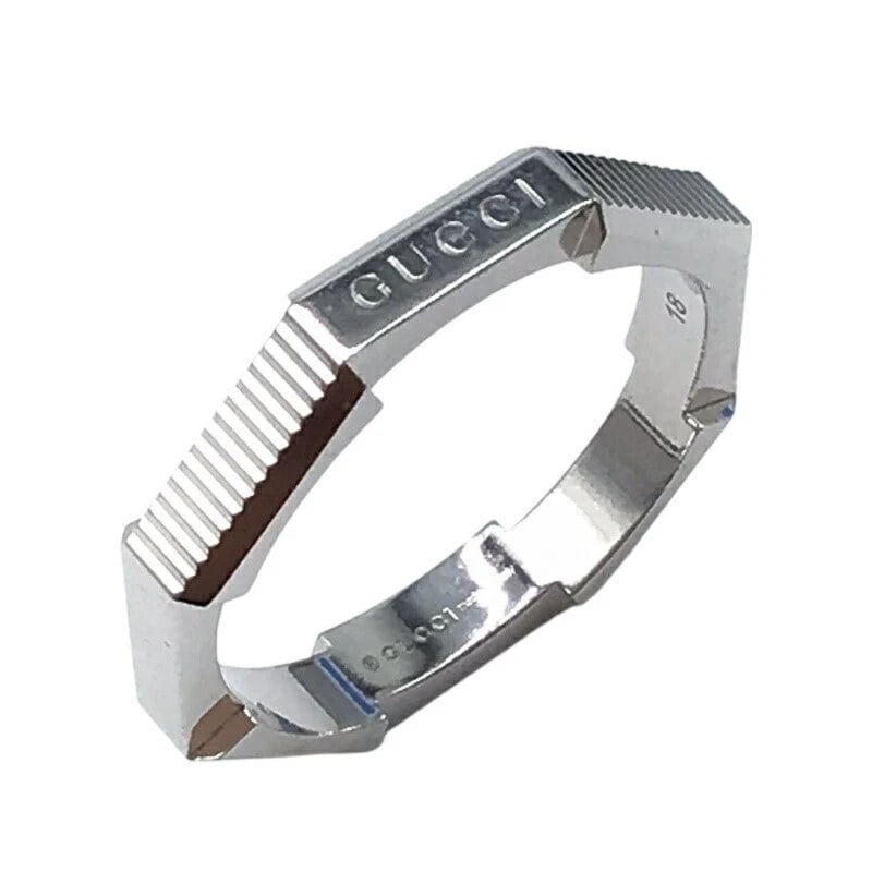 GUCCI LINK TO LOVE AU750 RINGS: GUCCI Link to Love Au750 Rings Brand: Gucci Type/Style: Ring Material: Metal Purity K18, Metal Gold, Color: Gold Size: US 9 Accessories: None Accessories Notice: When purchasing pre-owned