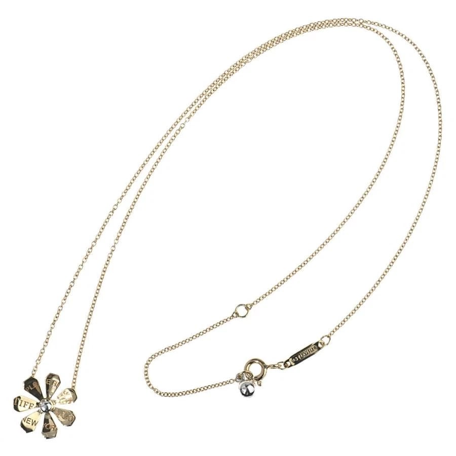TIFFANY & CO. DAISY SILVER 925 K18YG NECKLACE: Tiffany & Co. Daisy Silver 925 K18YG Necklace Brand: Tiffany & Co. Type/Style: Necklace Material: Metal Purity K18 / 925, Metal Yellow Gold / Silver, Color: Yellow Gold Size: Motif approx.