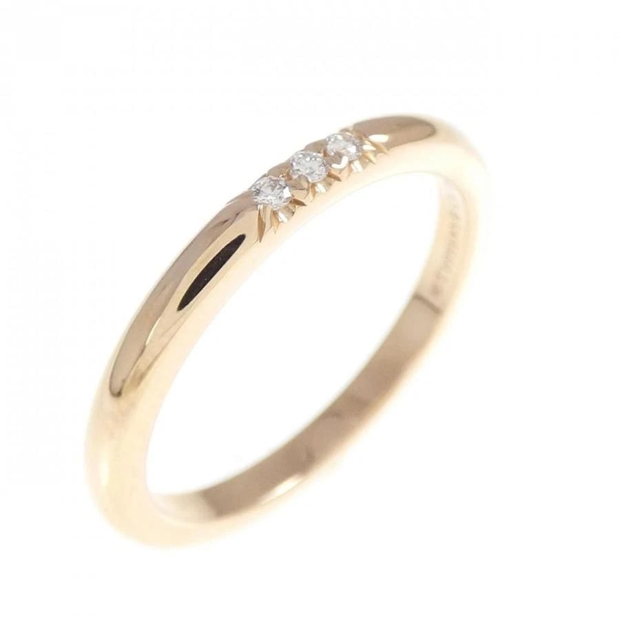TIFFANY & CO. BAND DIAMOND K18 PINK GOLD RING (1 of 4)