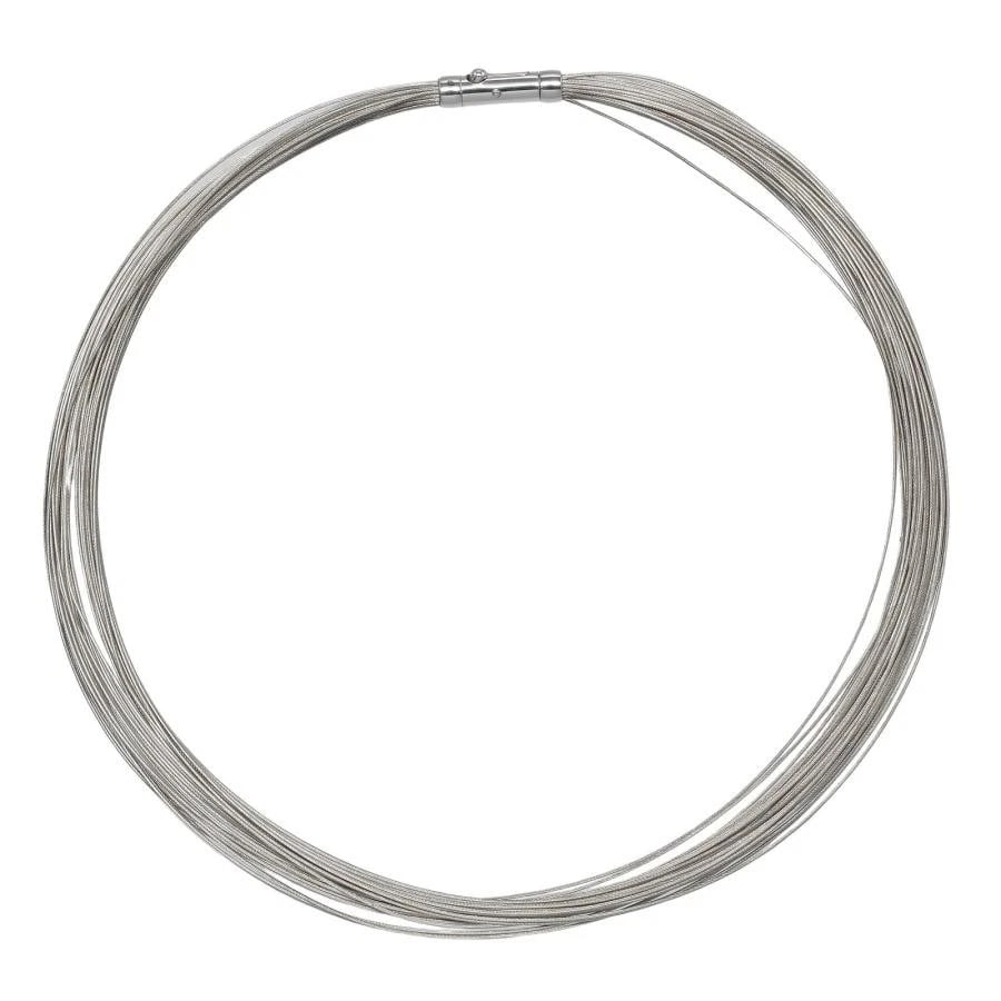 TIFFANY & CO. 30-STRAND WIRE 925 SILVER NECKLACE (1 of 6)