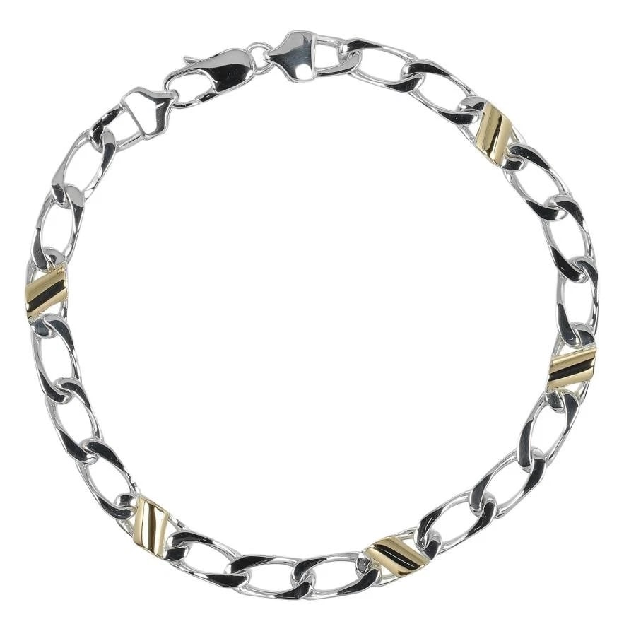 TIFFANY & CO. FLAT LINK 925 SILVER K18YG (1 of 6)