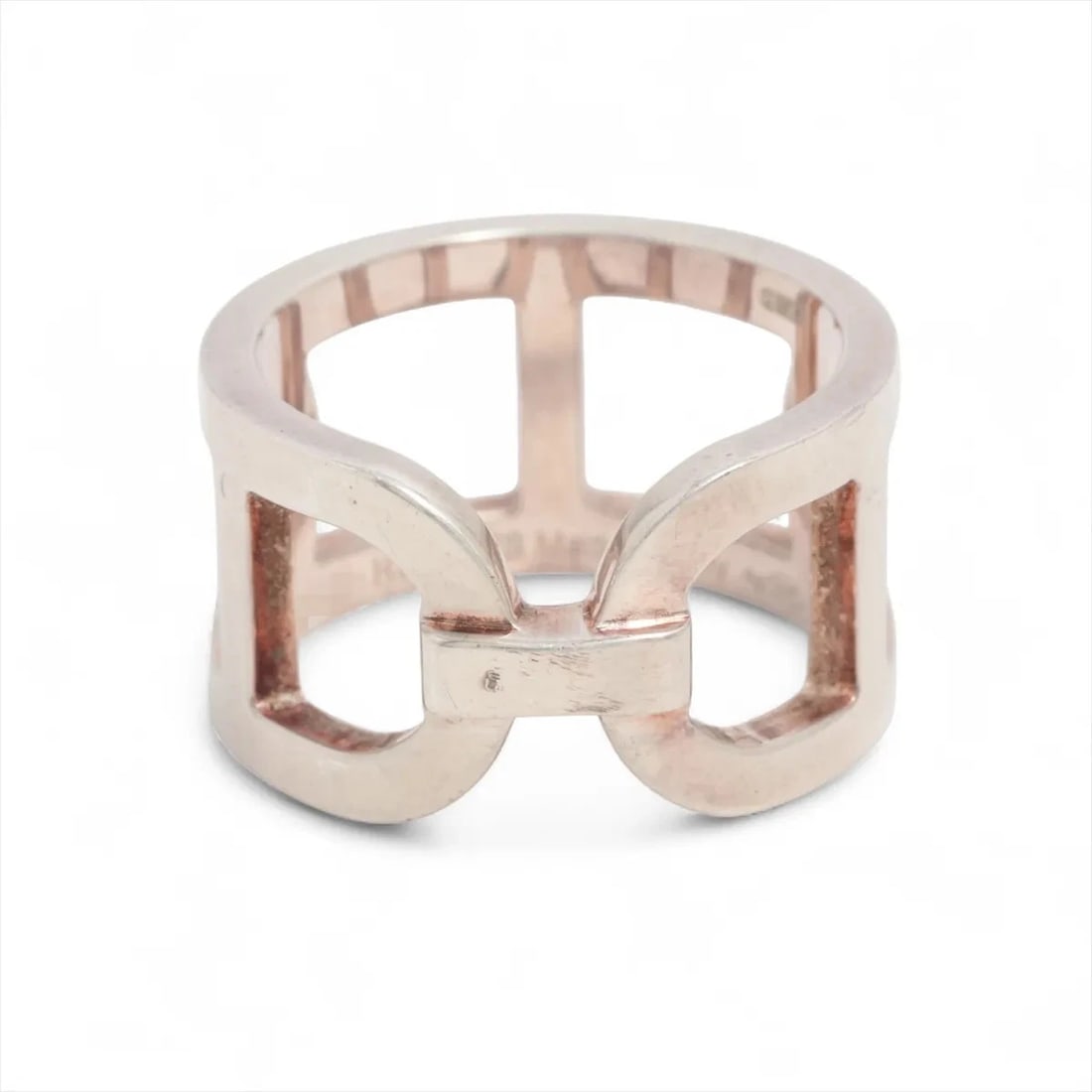 HERMES EVER CHAINE D'ANCRE RING 925: Hermes Ever Chaine D'Ancre Ring 925 Brand: Hermes Type/Style: Ring Material: 925, Color: Silver Size: 5.25 US Accessories: None Accessories Notice: When purchasing pre-owned goods, please