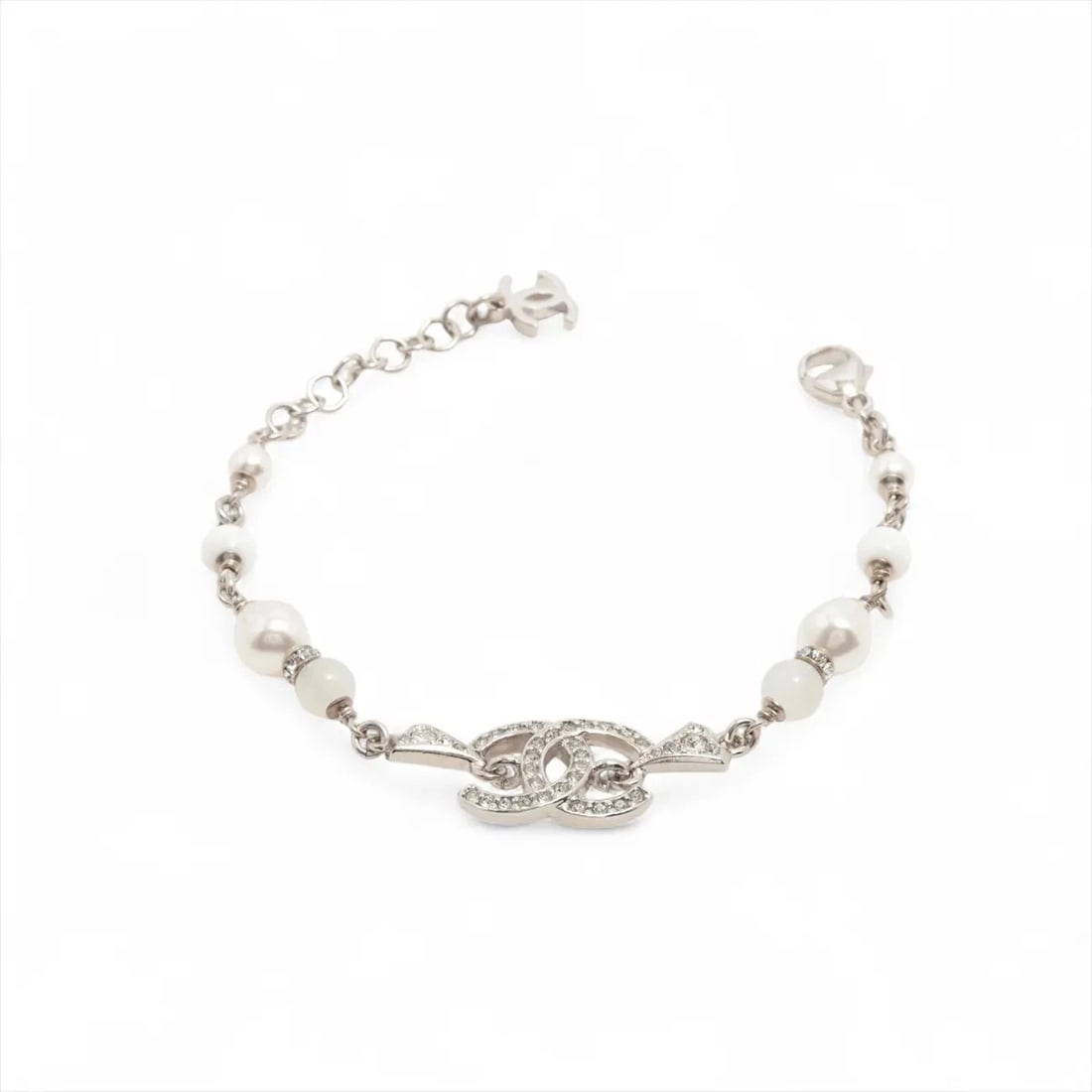 CHANEL COCO MARK BRACELET GP X RHINESTONE (1 of 4)