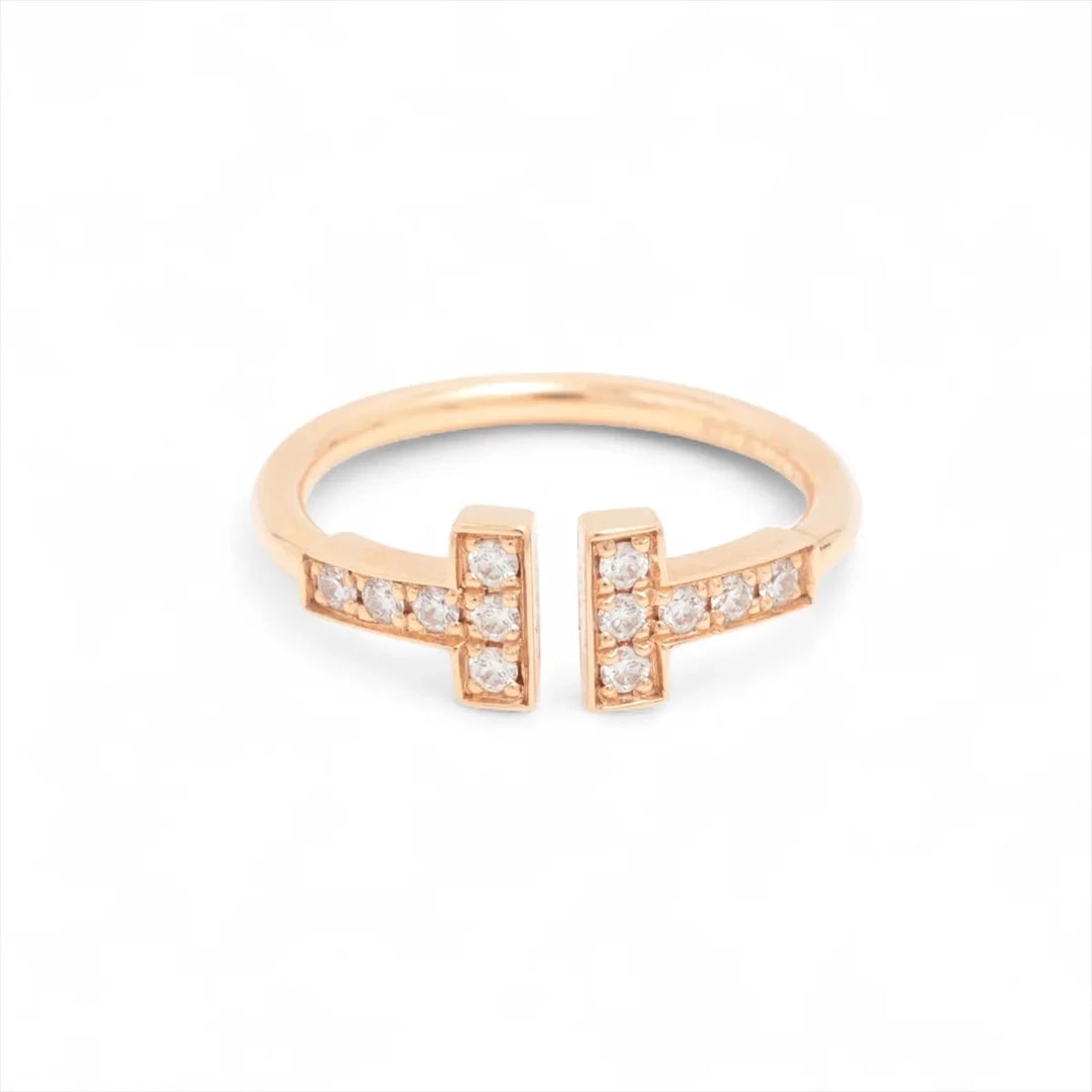 TIFFANY T WIRE DIAMOND RING 750(PG) (1 of 3)