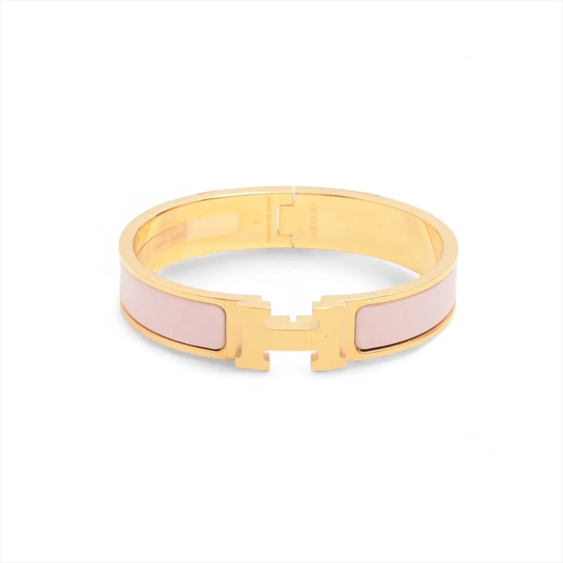 HERMES CLICK H BANGLE FANS BANGLE GP GOLD: Hermes click H bangle fans Bangle GP Gold Brand: Hermes Type/Style: Bracelet Material: GP, Color: Gold Size: Bracelet length:15 Accessories: None Accessories Notice: When purchasing pre-ow