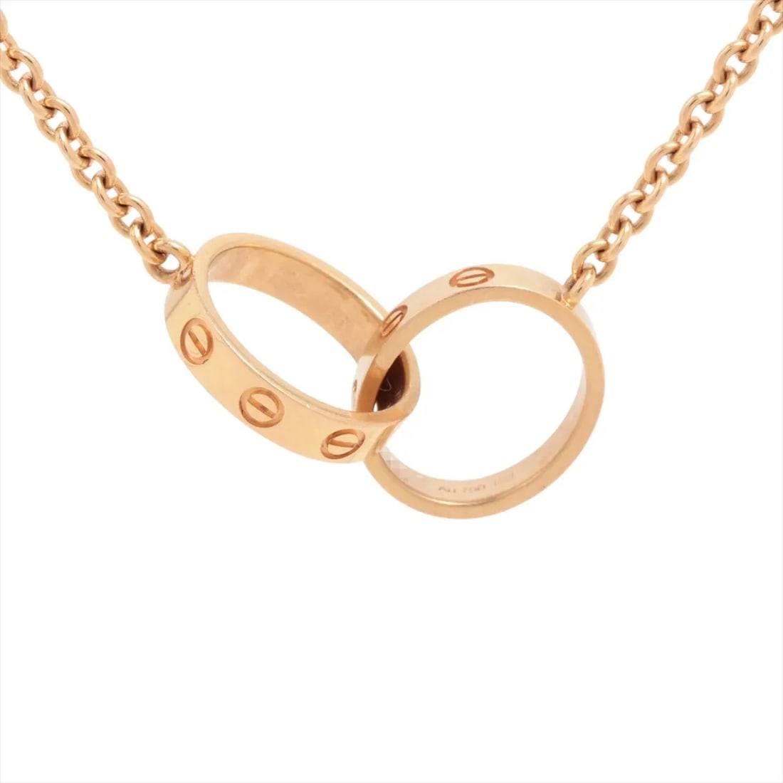 CARTIER BABY LOVE NECKLACE 750(PG): Cartier Baby Love Necklace 750(PG) Brand: Cartier Type/Style: Necklace Material: 750(PG), Color: Not Specified Size: Size(CM) Chain length:44.3 Accessories: None Accessories Notice: When