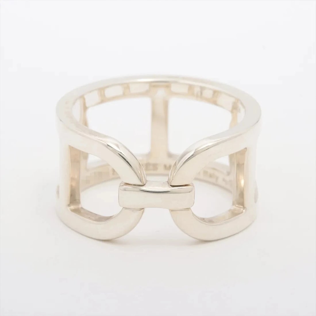 HERMES EVER CHAINE D'ANCRE RING: Hermes Ever Chaine D'Ancre Ring Brand: Hermes Type/Style: Ring Material: 925, Color: Silver Size: 6.25 - 6.5 US Accessories: None Accessories Notice: When purchasing pre-owned goods, pleas