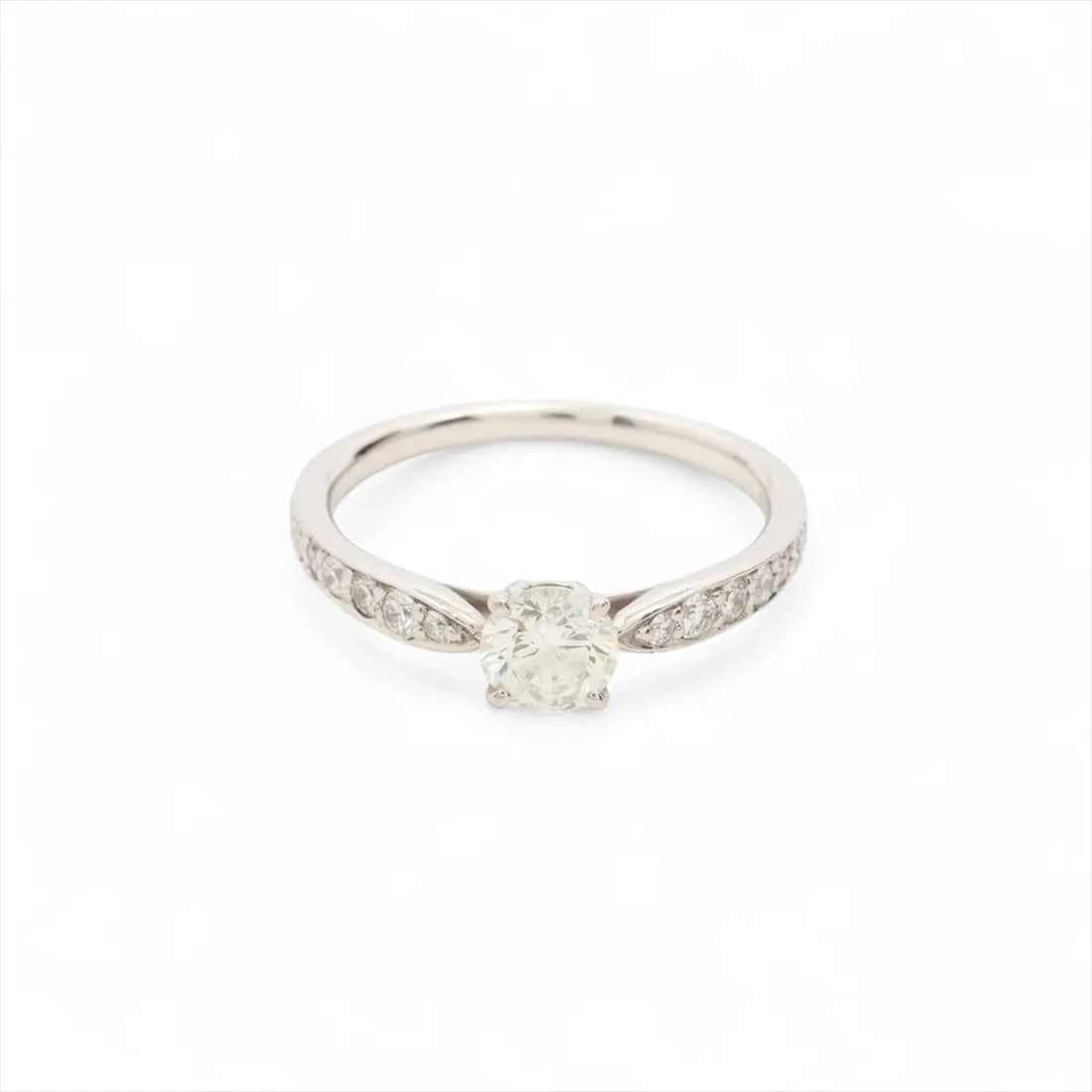 TIFFANY HARMONY HALF CIRCLE DIAMOND RING: Tiffany Harmony Half Circle diamond Ring Brand: Tiffany Type/Style: Ring Material: Pt950, Main Stone/Creation Natural Color: H Size: 3.75 - 4 US Accessories: None Accessories Notice: When