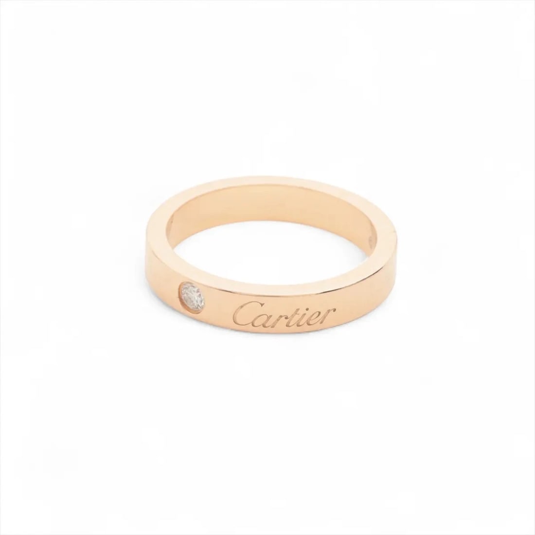 CARTIER WEDDING 1P DIAMOND RING 750(PG) (1 of 2)