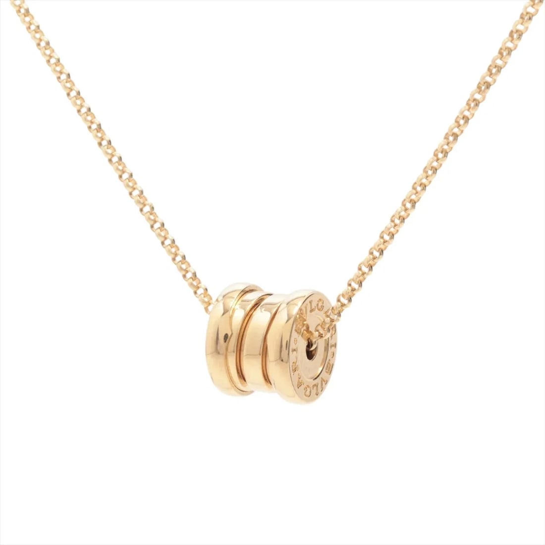 BVLGARI B.ZERO 1 MINI NECKLACE: Bvlgari B.Zero 1 Mini Necklace Brand: Bvlgari Type/Style: Necklace Material: 750(YG), Color: YG Size: Size(CM) Chain length:45.5 Accessories: None Accessories Notice: When purchasing pre-o