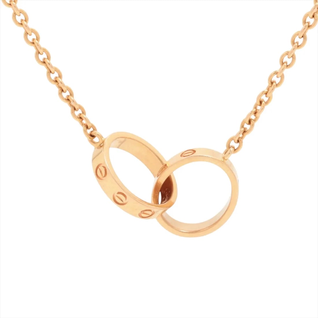 CARTIER BABY LOVE NECKLACE 750(PG): Cartier Baby Love Necklace 750(PG) Brand: Cartier Type/Style: Necklace Material: 750(PG), Color: PG Size: Size(CM) Chain length:44.4 Accessories: None Accessories Notice: When purchasing p