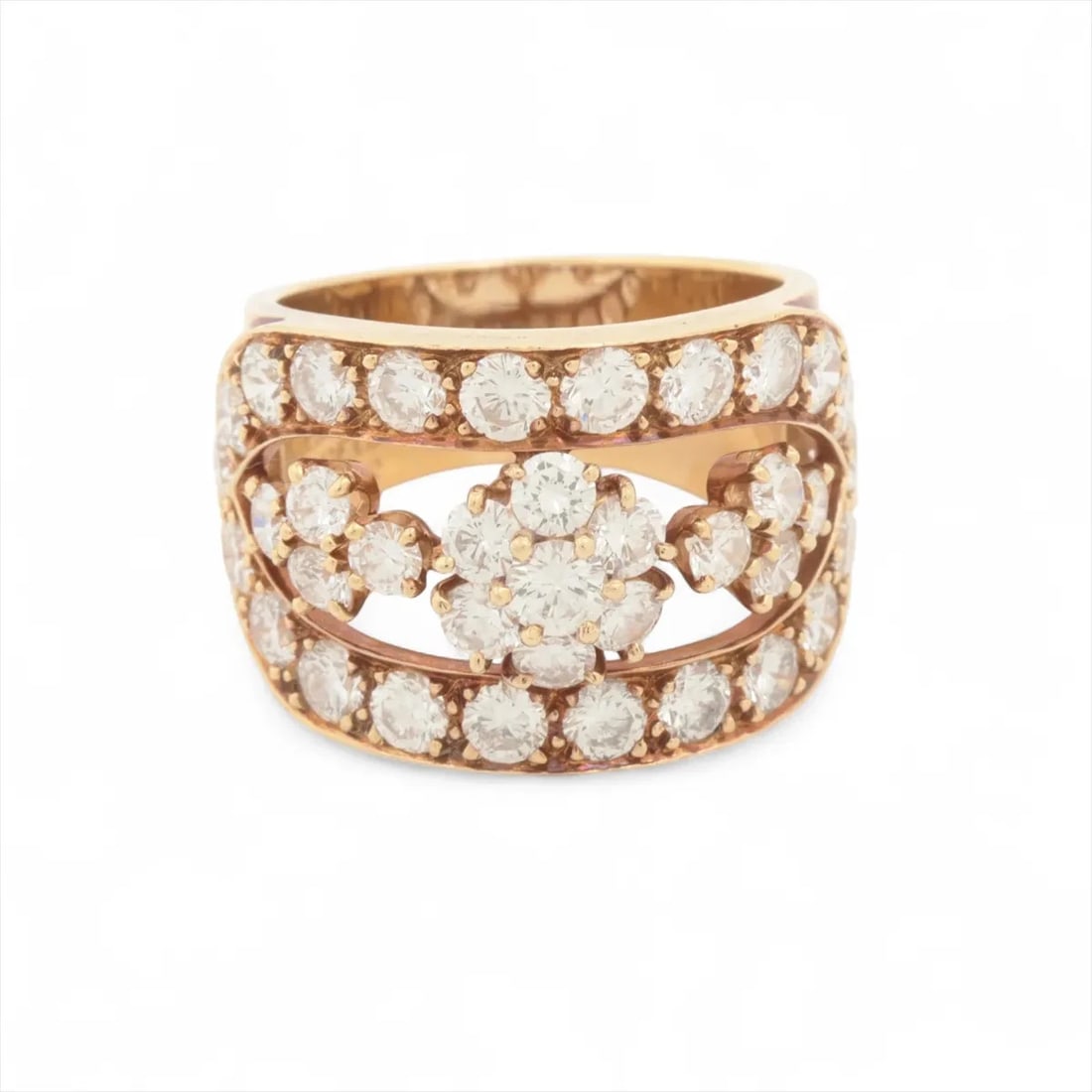 VAN CLEEF & ARPELS SNOWFLAKE DIAMOND RING (1 of 5)