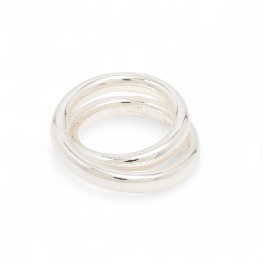HERMES VERTIGES RING SILVER: Hermes Vertiges Ring Silver Brand: Hermes Type/Style: Ring Material: 925, Color: Silver Size: 7.25 US Accessories: None Accessories Notice: When purchasing pre-owned goods, please refer to