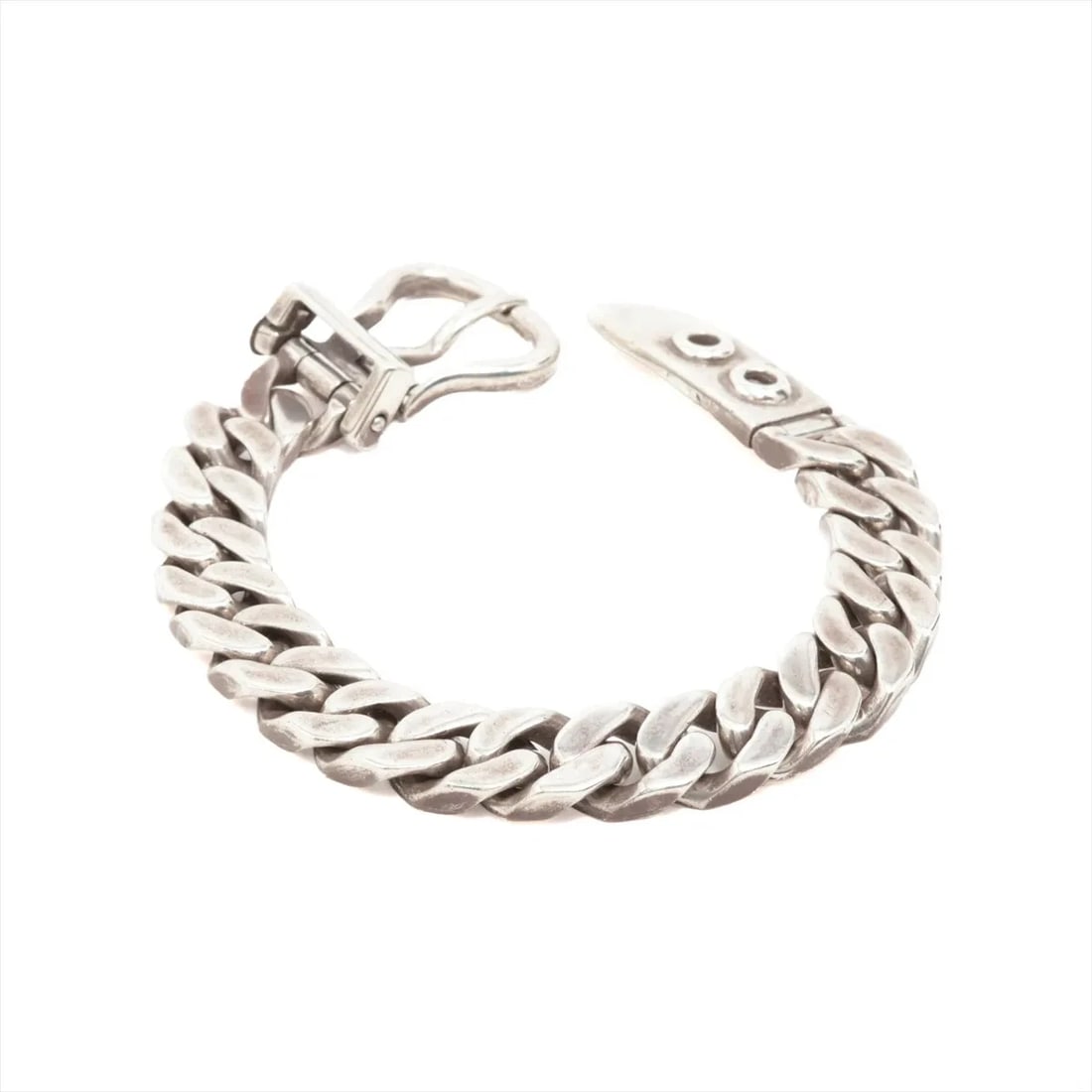 HERMES BOUCLES SERIE BRACELET 925 SILVER: Hermes Boucles Serie Bracelet 925 Silver Brand: Hermes Type/Style: Bracelet Material: 925, Color: Silver Size: Bracelet length:18.5 Accessories: None Accessories Notice: When purchasing