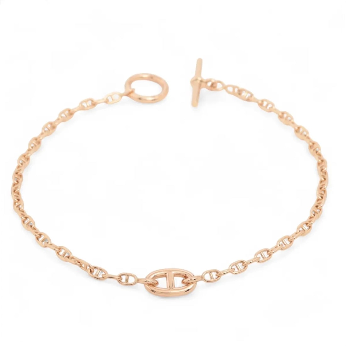 HERMES CHAINE D'ANCRE FARANDOLE BRACELET: Hermes Chaine d'Ancre Farandole Bracelet Brand: Hermes Type/Style: Bracelet Material: 750(PG), Color: Not Specified Size: Size(CM) Bracelet length:18.2 Accessories: None Accessories Notice: