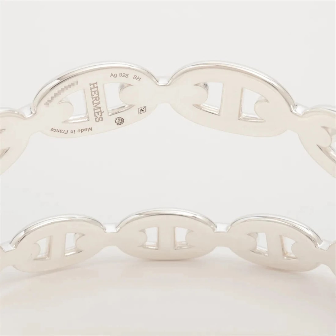 HERMES CHÈNE DUNKLE ENCHÉNÉABLE BANGLE - 4
