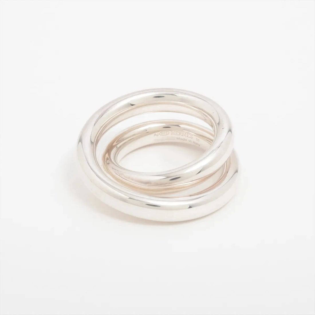 HERMES VERTIGES RING SILVER - 2