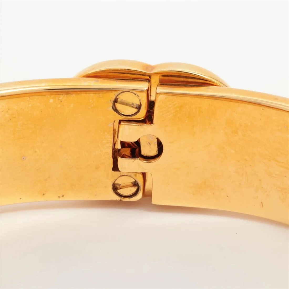 CHANEL COCO MARK TURNLOCK BANGLE GP GOLD - 4
