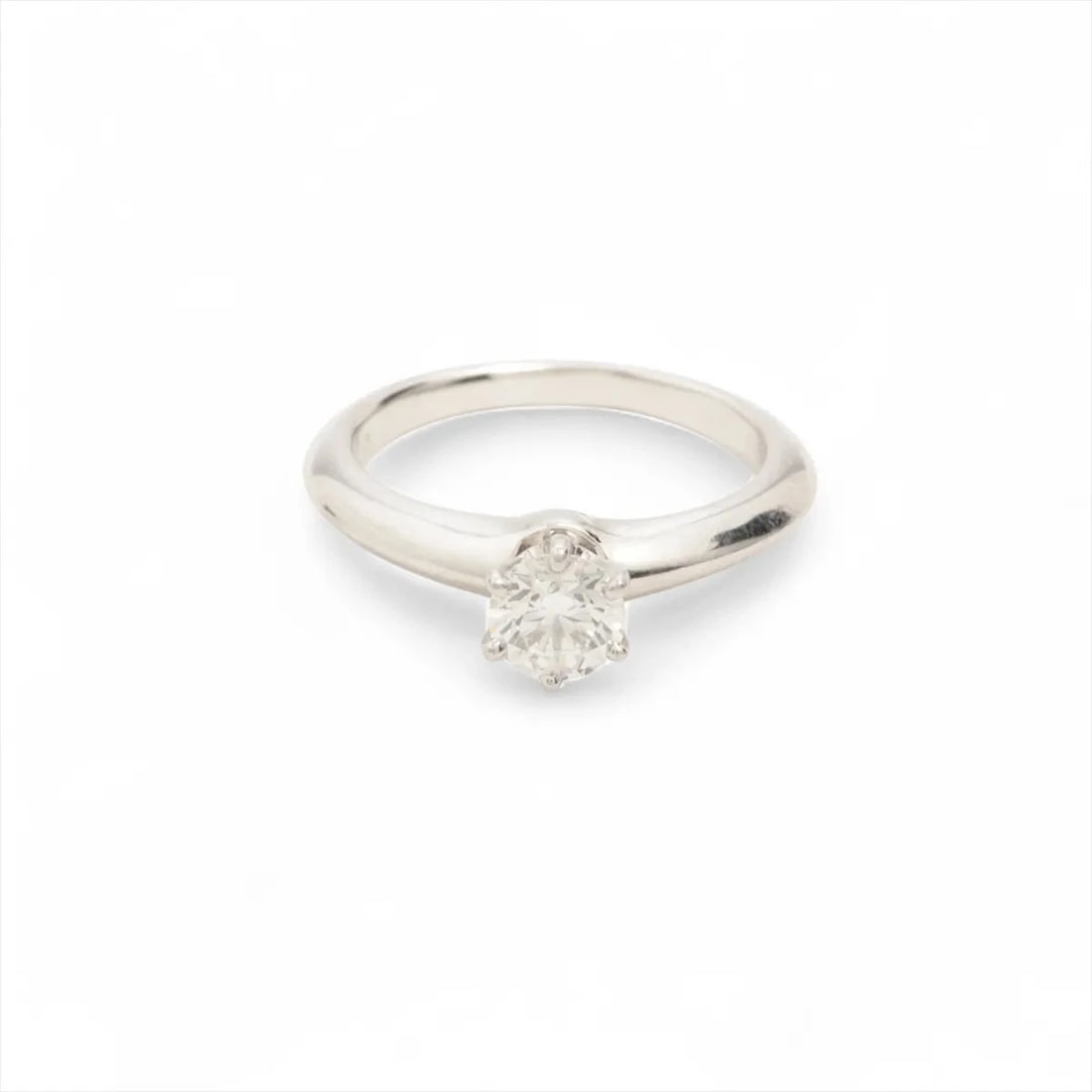 TIFFANY SOLITAIRE DIAMOND RING PT950 (1 of 3)