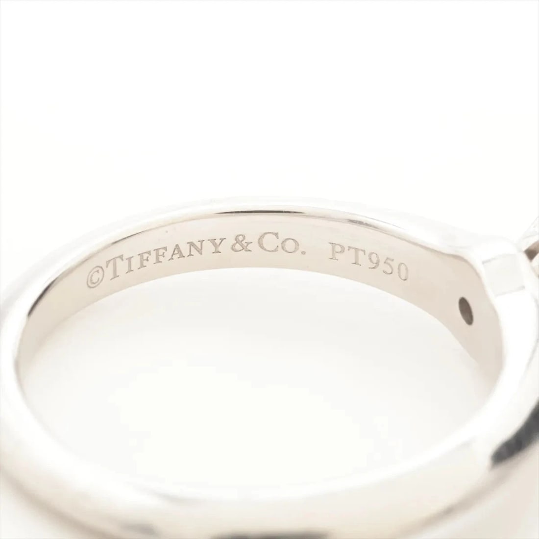 TIFFANY SOLITAIRE DIAMOND RING PT950 - 3