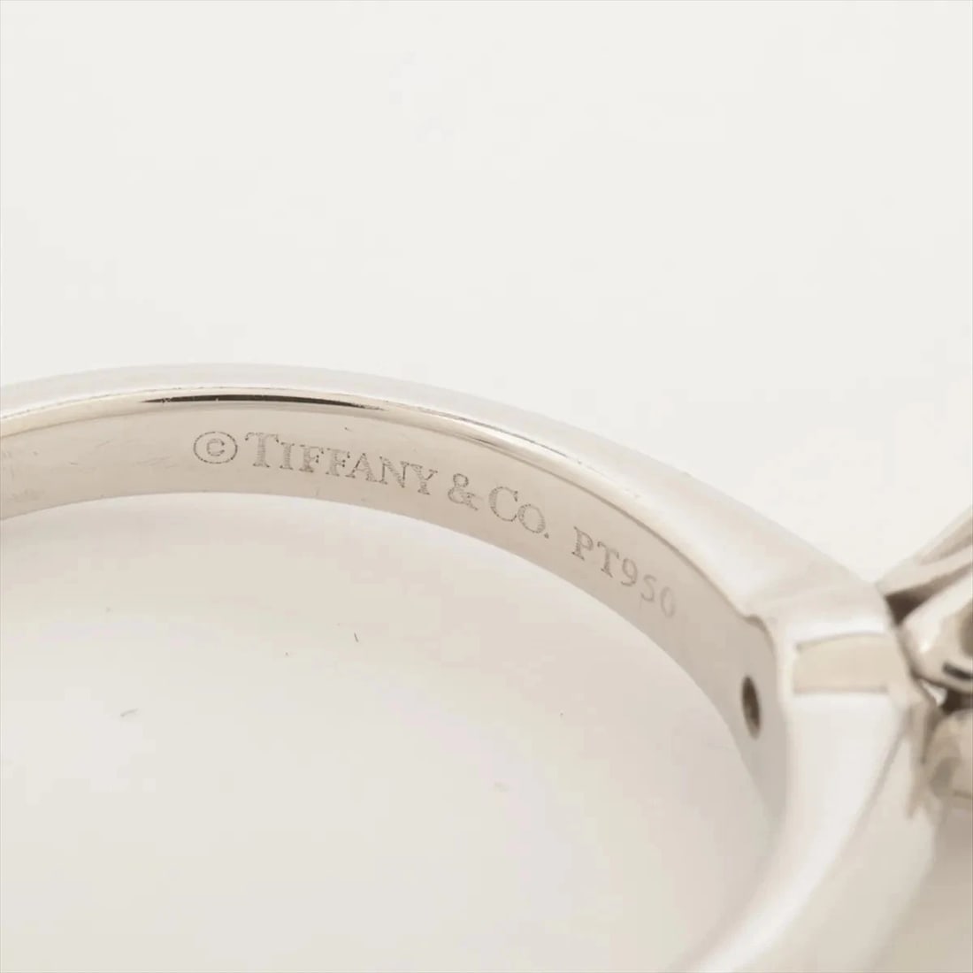 TIFFANY SOLITAIRE DIAMOND RING PT950 - 3