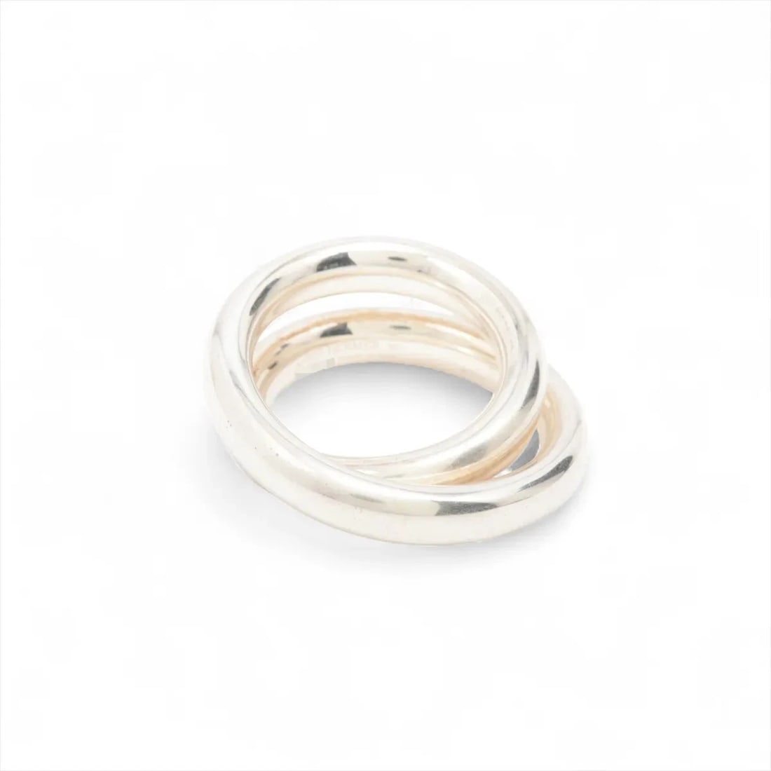 HERMES VERTIGES RING SILVER: Hermes Vertiges Ring Silver Brand: Hermes Type/Style: Ring Material: 925, Color: Silver Size: 5.25 US Accessories: None Accessories Notice: When purchasing pre-owned goods, please refer to