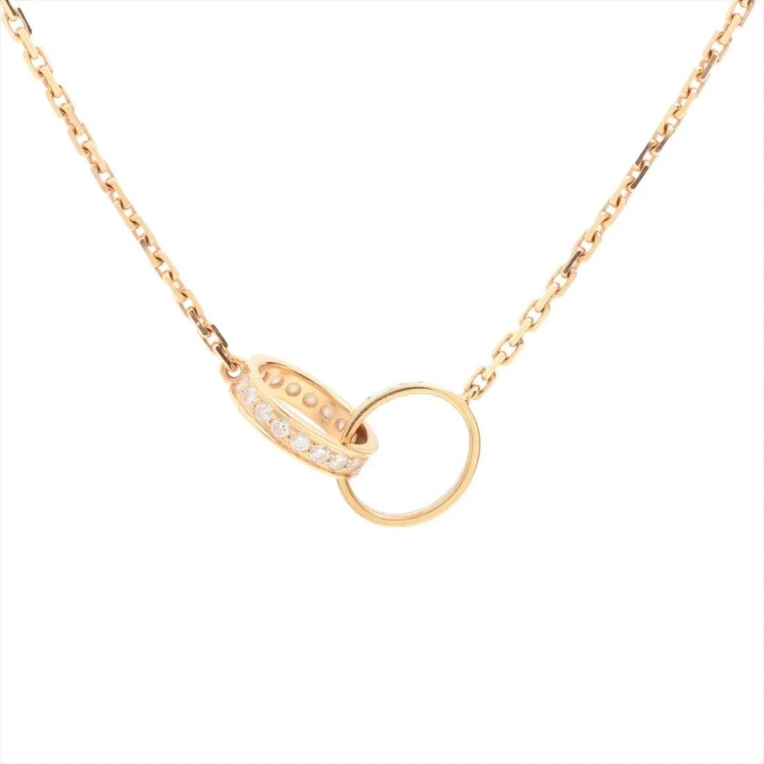 CARTIER BABY LOVE DIAMOND NECKLACE 750(PG): Cartier Baby Love diamond Necklace 750(PG) Brand: Cartier Type/Style: Necklace Material: 750(PG), Main Stone/Creation Natural Color: PG Size: Size(CM) Chain length:44.7 Accessories: None