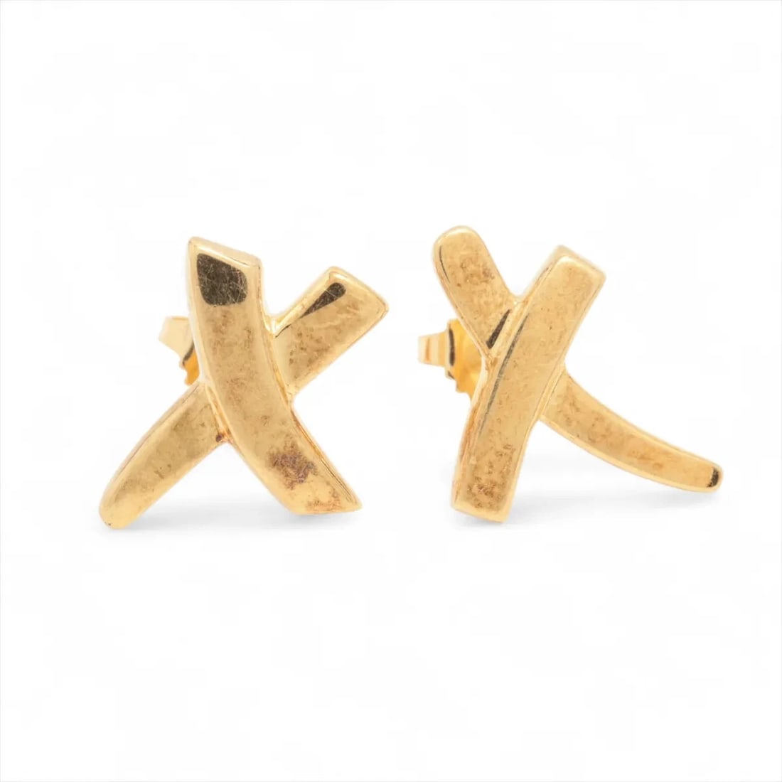 TIFFANY KISSING PIERCING JEWELRY 750(YG): Tiffany kissing Piercing jewelry 750(YG) Brand: Tiffany Type/Style: Piercing jewelry Material: 750(YG), Color: YG Size: Size(CM) Height:1.4 Length:1.3 Accessories: None Accessories Notice: