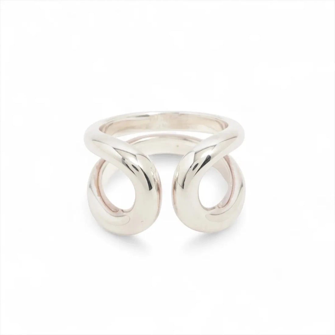 HERMES LIMA PM RING 925 SILVER: Hermes Lima PM Ring 925 Silver Brand: Hermes Type/Style: Ring Material: 925, Color: Silver Size: 4.75 - 5 US Accessories: None Accessories Notice: When purchasing pre-owned goods, please