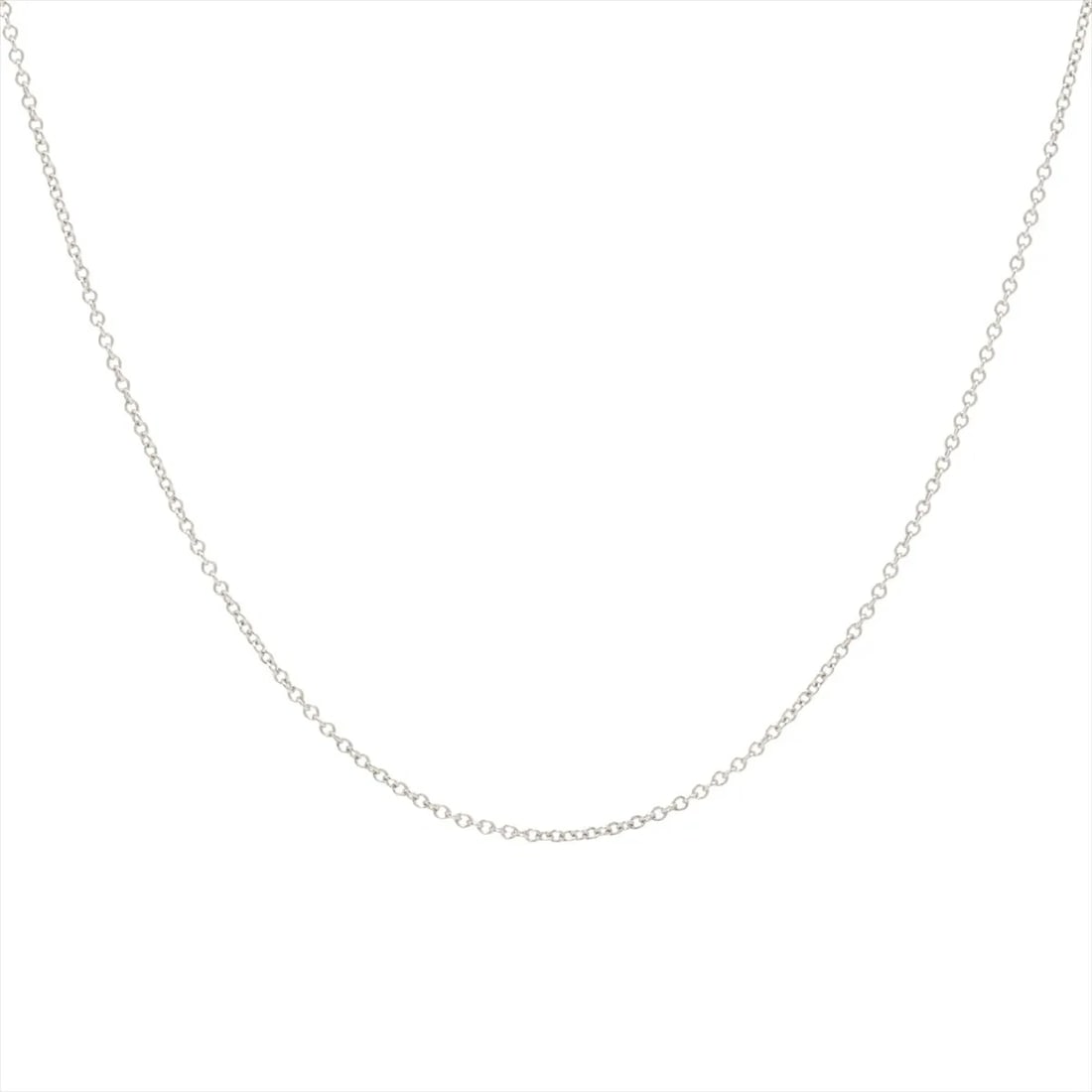 TIFFANY NECKLACE CHAIN 750(WG): Tiffany Necklace chain 750(WG) Brand: Tiffany Type/Style: Necklace Material: 750(WG), Color: Not Specified Size: Size(CM) Chain length:40.9 Accessories: None Accessories Notice: When