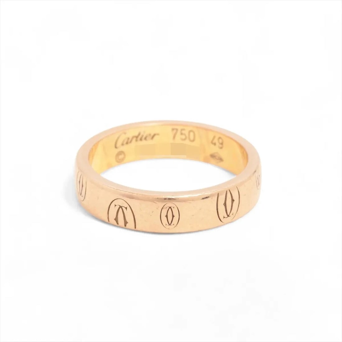 CARTIER HAPPY BIRTHDAY RING 750(PG): Cartier Happy Birthday Ring 750(PG) Brand: Cartier Type/Style: Ring Material: 750(PG), Color: PG Size: 4.75 - 5 US Accessories: None Accessories Notice: When purchasing pre-owned goods,