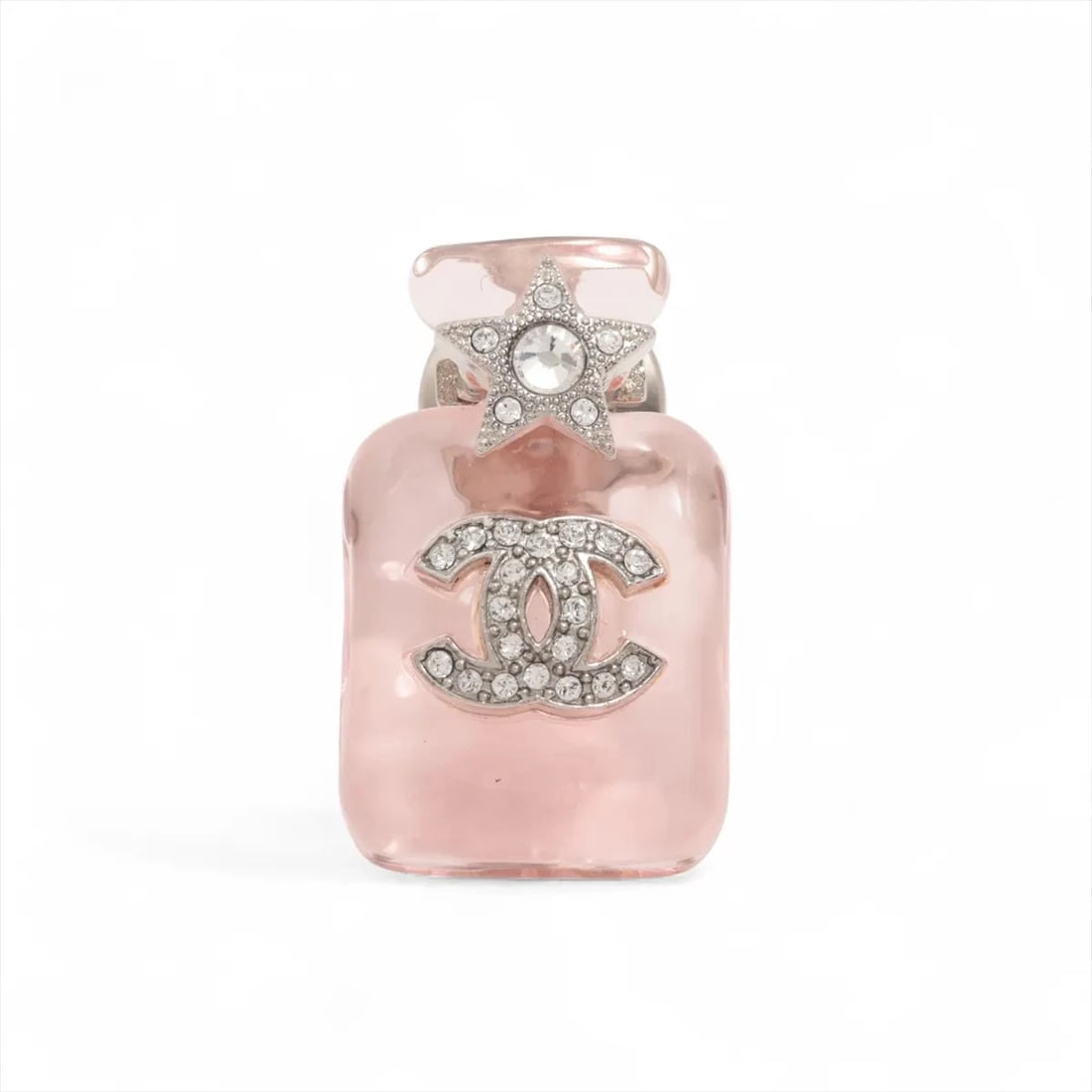 CHANEL COCO MARK PERFUME BOTTLES B23S BROOCH: Chanel Coco Mark Perfume bottles B23S Brooch Brand: Chanel Type/Style: Brooch Material: None, Color: Pink Size: None Accessories: None Accessories Notice: When purchasing pre-owned goods,