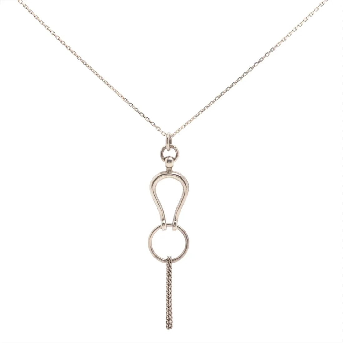 HERMES ARABESQUE NECKLACE 925: Hermes Arabesque Necklace 925 Brand: Hermes Type/Style: Bracelet Material: 925, Color: Silver Size: Bracelet length:49.7 Accessories: None Accessories Notice: When purchasing pre-owned goods,