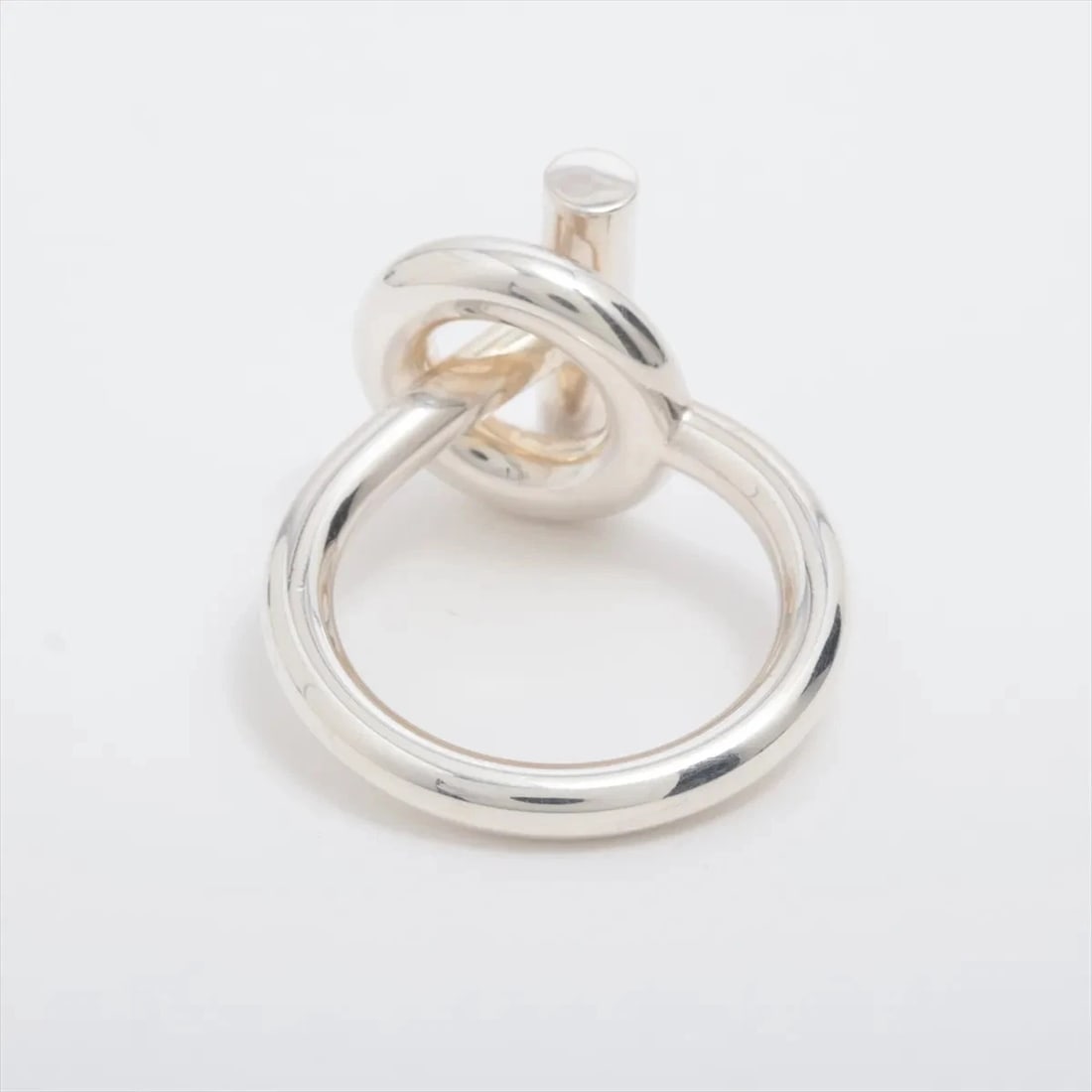HERMES ECHAPPEE RING 925 & LEATHER SILVER - 2
