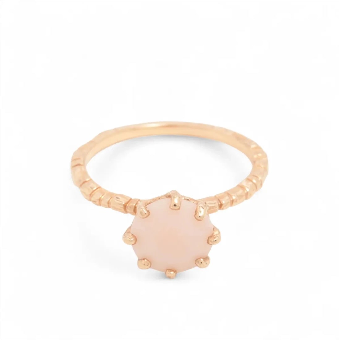 ETE COLORED STONE RING K18(PG): ete Colored stone Ring K18(PG) Brand: ete Type/Style: Ring Material: K18(PG), Color: PG Size: 6.25 - 6.5 US Accessories: None Accessories Notice: When purchasing pre-owned goods, please refer