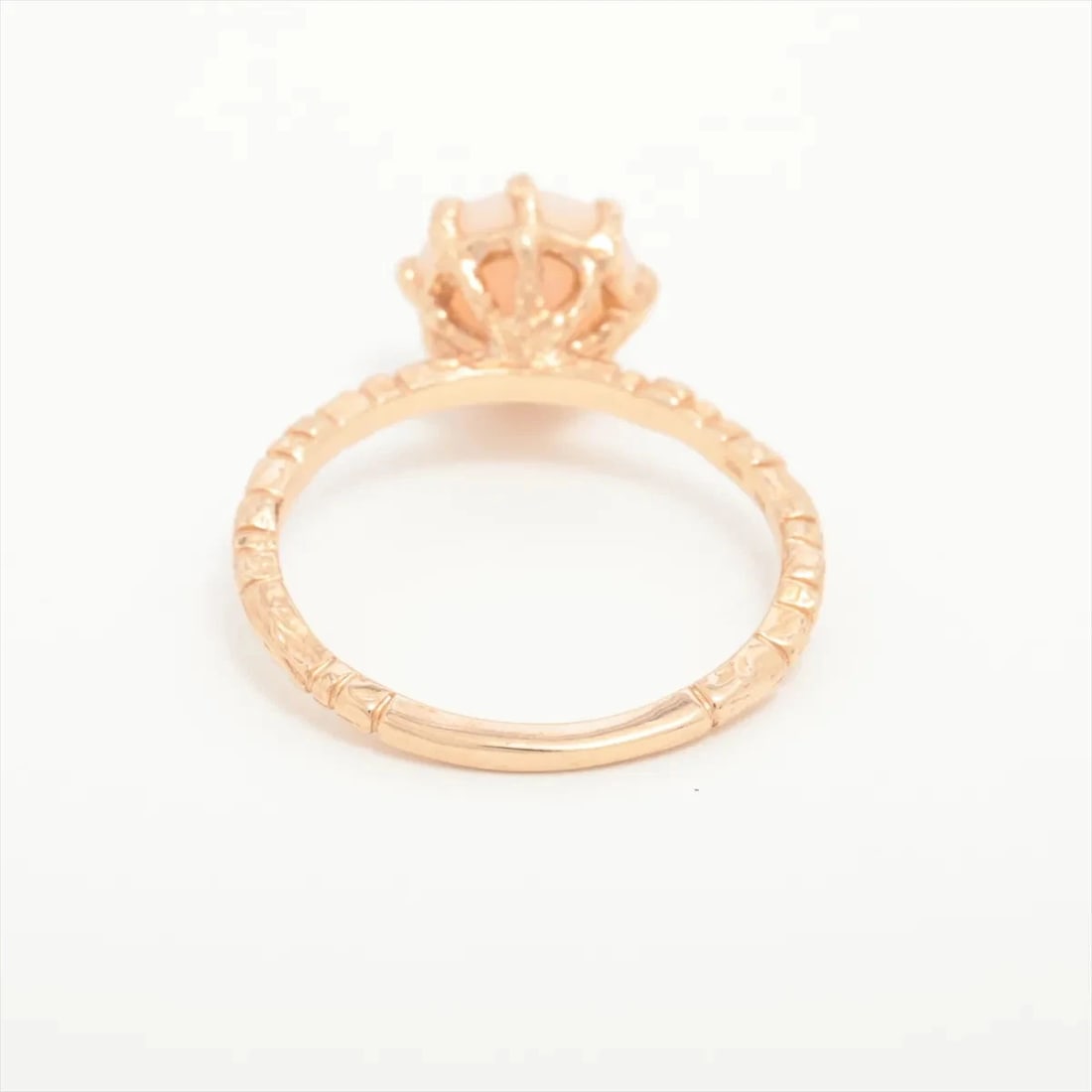 ETE COLORED STONE RING K18(PG) - 2