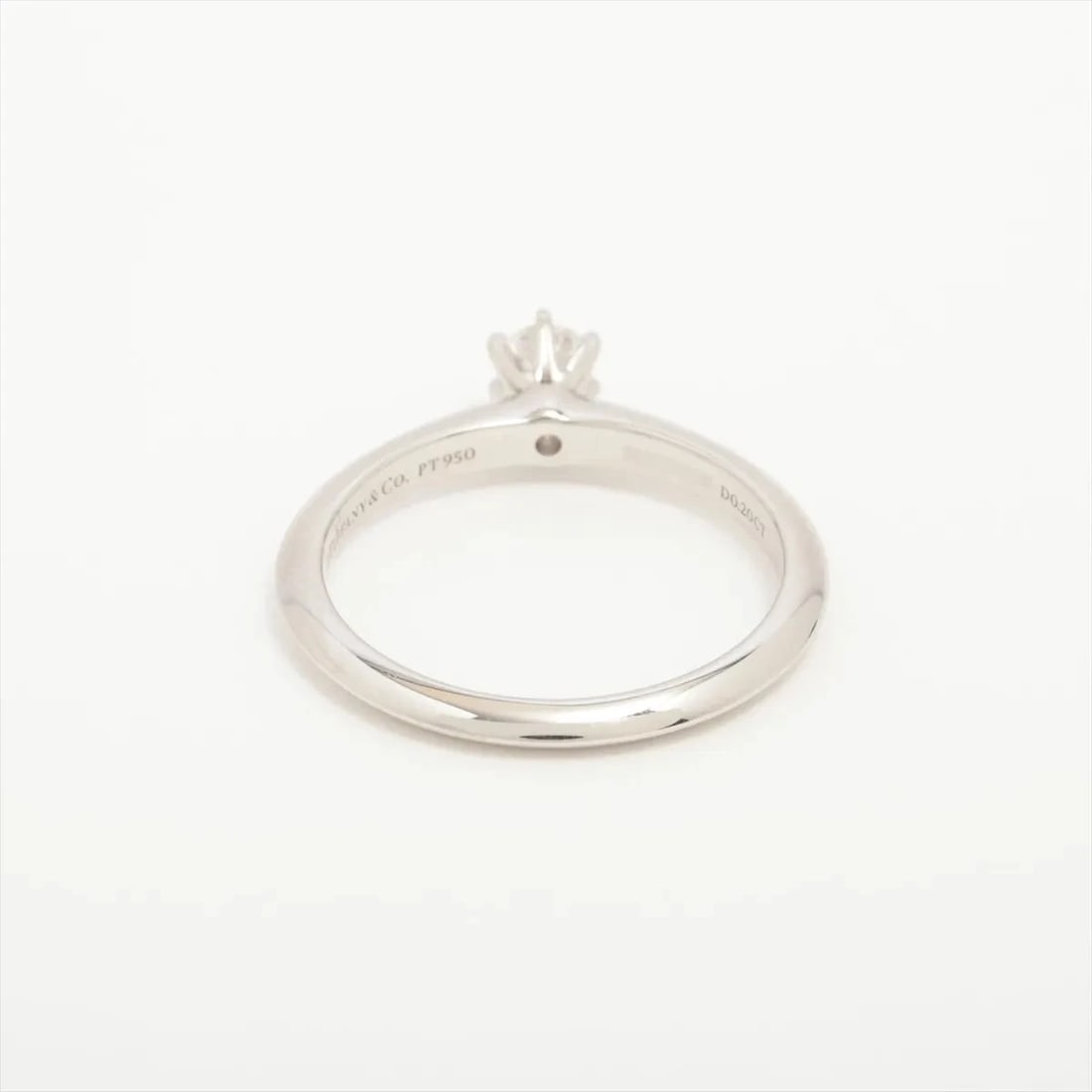 TIFFANY SOLITAIRE DIAMOND RING PT950 - 2
