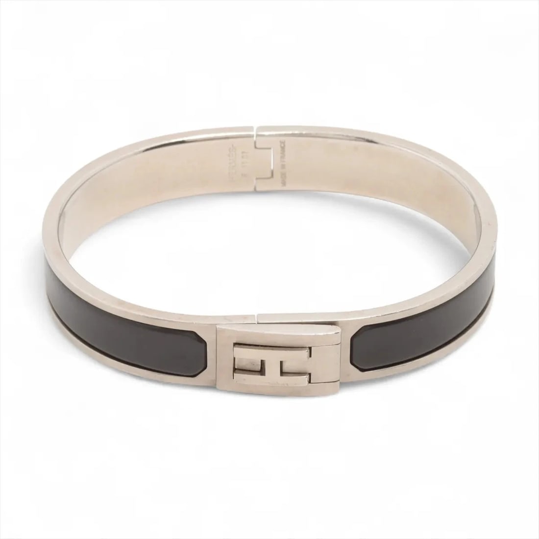 HERMES JETT BRACELET METAL BLACK × SILVER: Hermes Jett Bracelet metal Black × Silver Brand: Hermes Type/Style: Bracelet Material: None, Color: Black × Silver Size: Bracelet length:19 Accessories: None Accessories Notice: When
