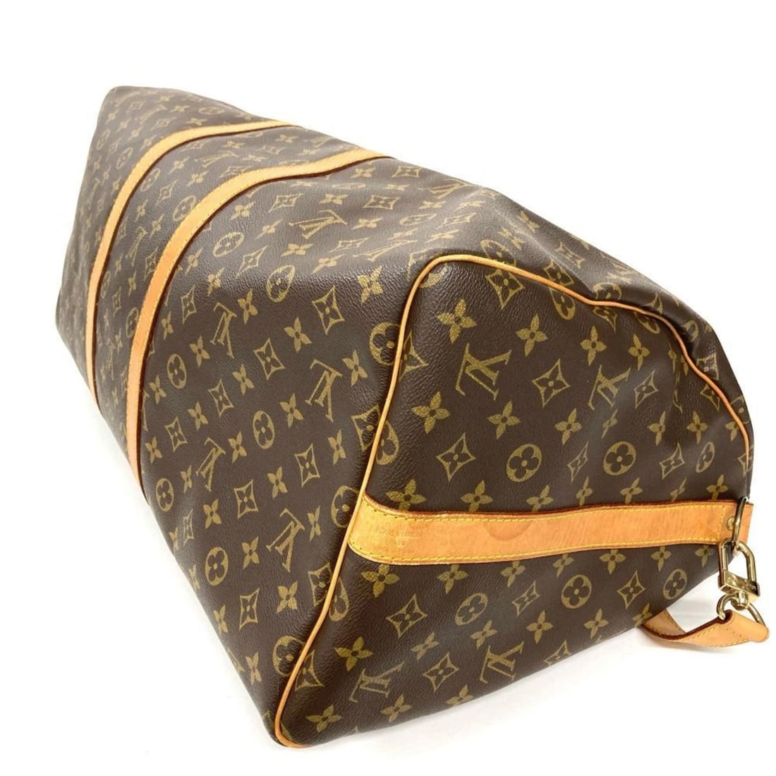 LOUIS VUITTON KEEPALL 55 BOSTON BAG IN MONOGRAM CANVAS - 4